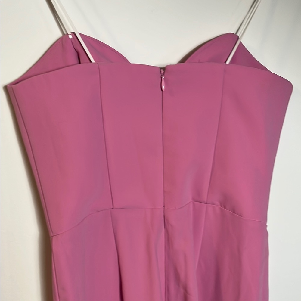 Amanda Uprichard Elegant Pink Strapless Pants Jumpsuit - Picture 5 of 6